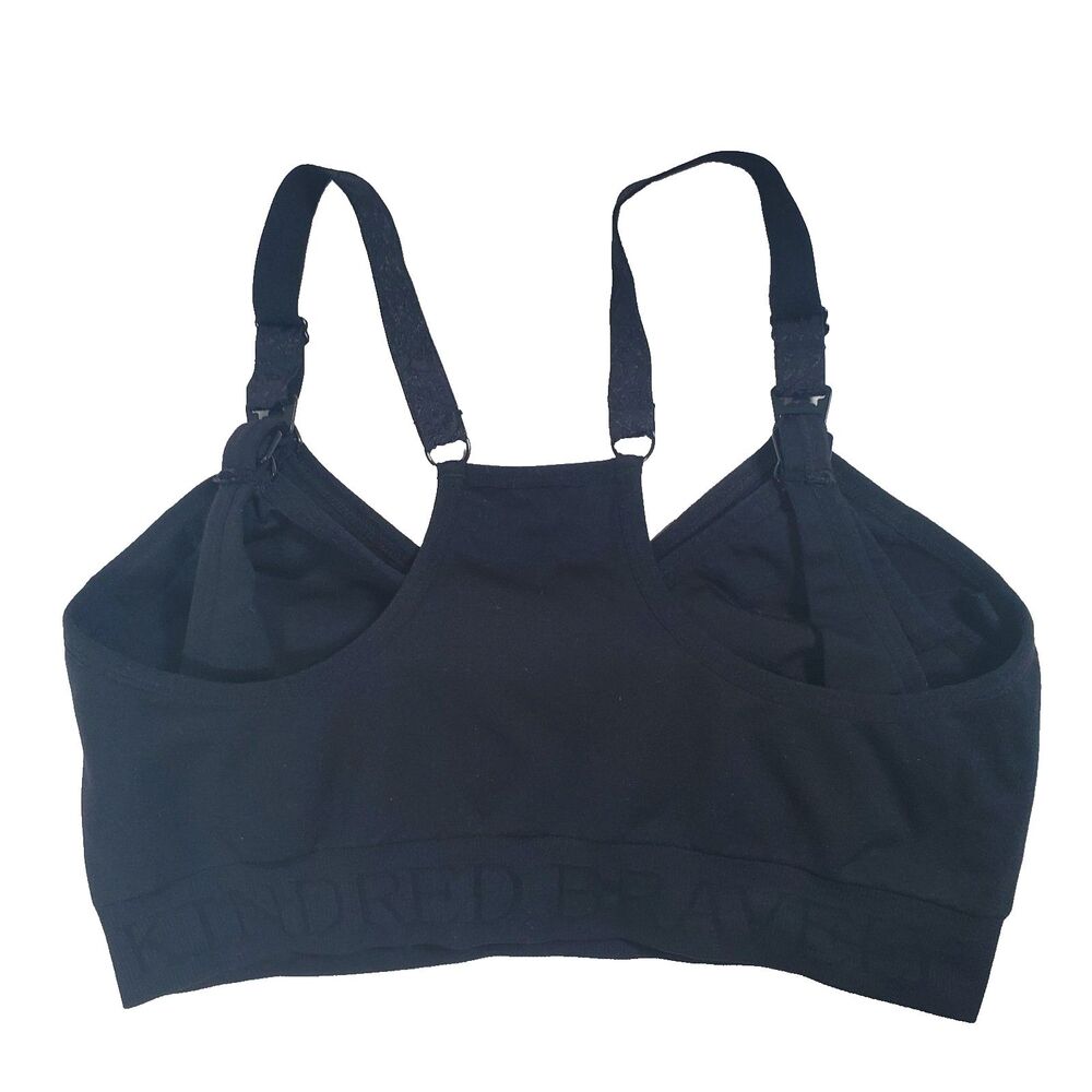 Kindred Bravely Pumping Nursing Bra Small Black Hands Pullover Basic "Sublime" - Picture 3 of 7